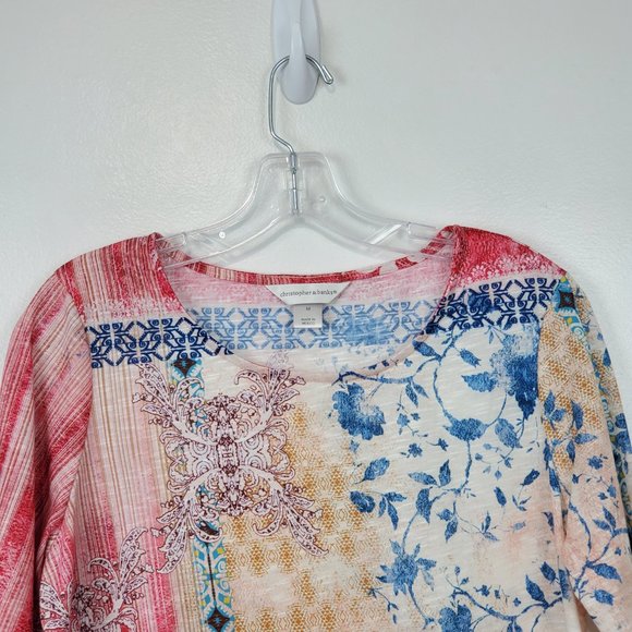 Christopher & Banks Lightweight Elbow Sleeve Top, Size M - Picture 2 of 9